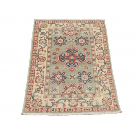 Tappeto Kazak Afghanistan marrone azzurro 57x91