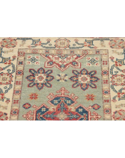 Tappeto Kazak Afghanistan marrone azzurro 57x91