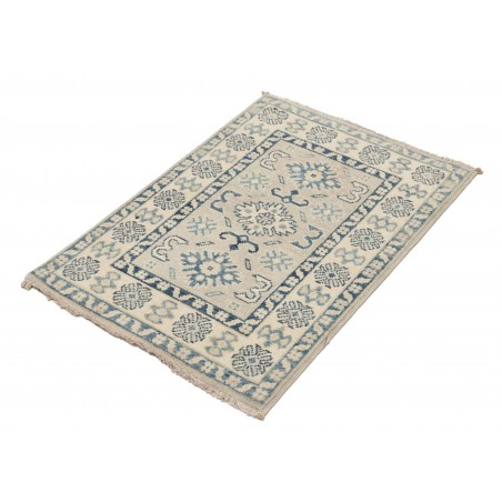 Tappeto Kazak Afghanistan beige azzurro 66x93