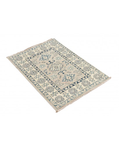 Tappeto Kazak Afghanistan beige azzurro 66x93