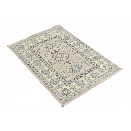 Tappeto Kazak Afghanistan beige azzurro 66x93