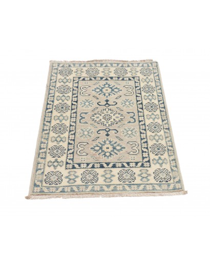 Tappeto Kazak Afghanistan beige azzurro 66x93