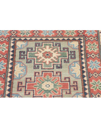 Tappeto Kazak Afghanistan azzurro marrone 61x89