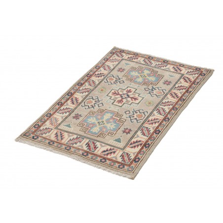 Tappeto Kazak Afghanistan beige bianco 61x91