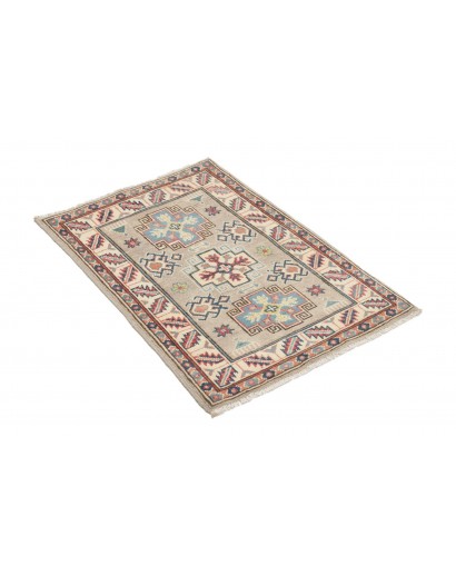 Tappeto Kazak Afghanistan beige bianco 61x91