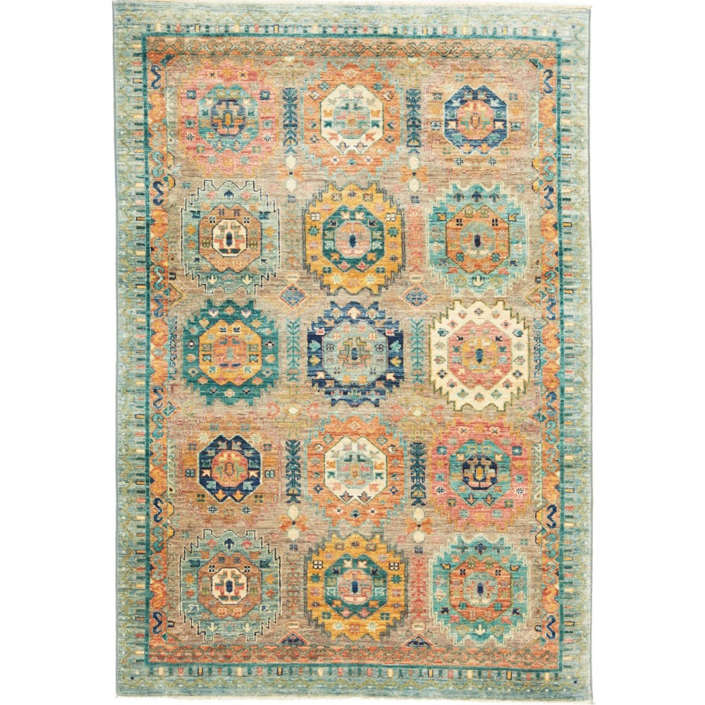 Tappeto Tribal Pakistan marrone 120x176 Tappeto Tribal Pakistan marrone 120x176