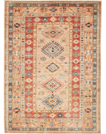 Tappeto Kazak Fine Pakistan marrone rosso 151x210
