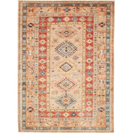 Tappeto Kazak Fine Pakistan marrone rosso 151x210