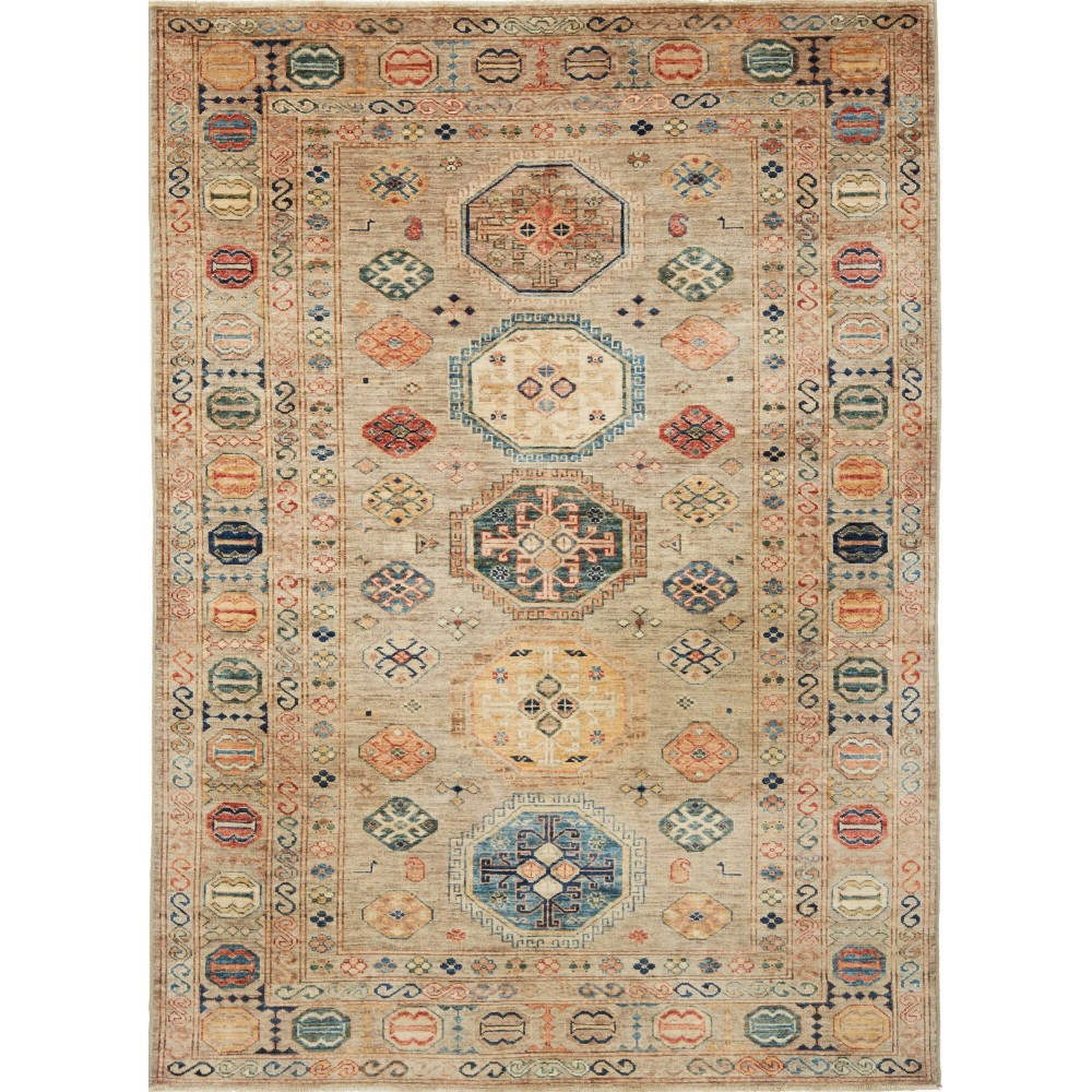 Tappeto Kazak Fine Pakistan marrone 150x209 Tappeto Kazak Fine Pakistan marrone 150x209