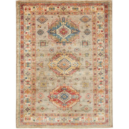 Tappeto Kazak Fine Pakistan marrone grigio 150x203