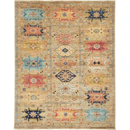 Tappeto Tribal Pakistan marrone grigio 152x196