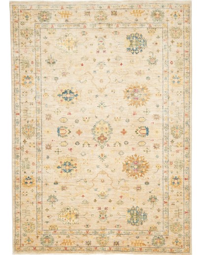 Tappeto Malka Pakistan giallo marrone 147x205