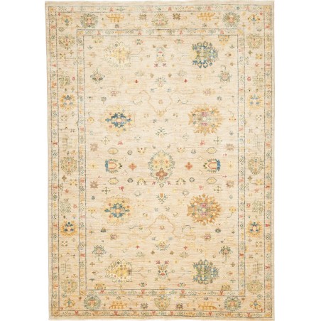 Tappeto Malka Pakistan giallo marrone 147x205