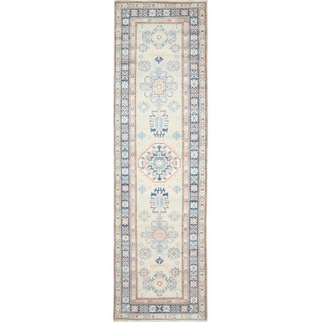 Tappeto Kazak Afghanistan bianco 90x312