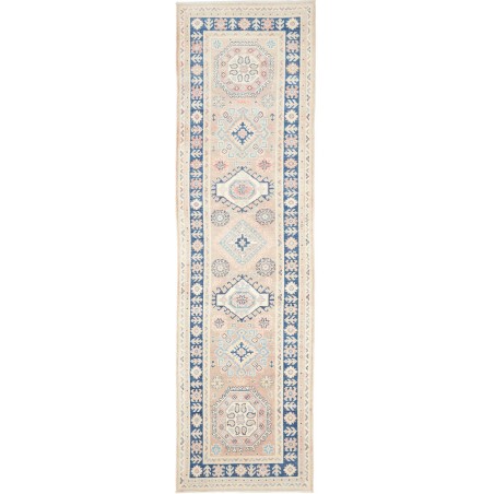 Tappeto Kazak Afghanistan bianco 84x293