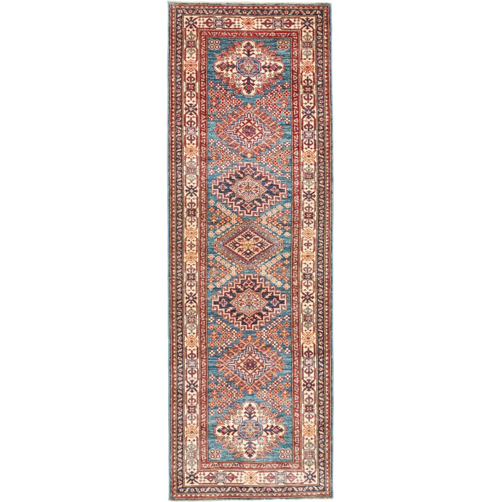 Tappeto Kazak Fine Pakistan marrone 85x271 Tappeto Kazak Fine Pakistan marrone 85x271