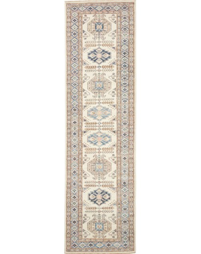 Tappeto Kazak Fine Pakistan bianco 85x303