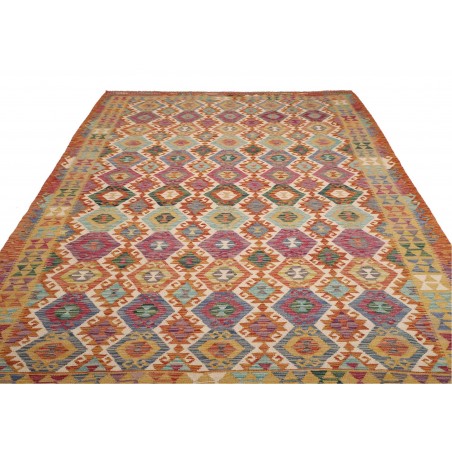 Tappeto Kilim Afghanistan marrone 198x302