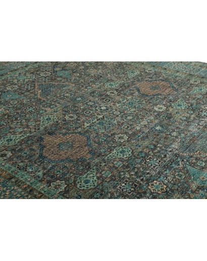 Tappeto Mamlouk Pakistan azzurro grigio 251x306
