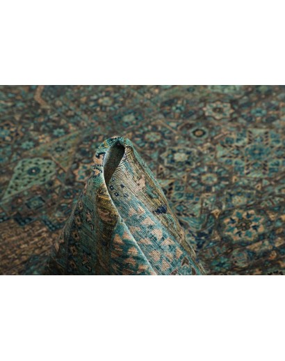 Tappeto Mamlouk Pakistan azzurro grigio 251x306