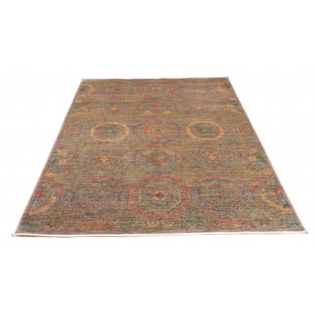 Tappeto Mamlouk Pakistan bianco marrone 153x202