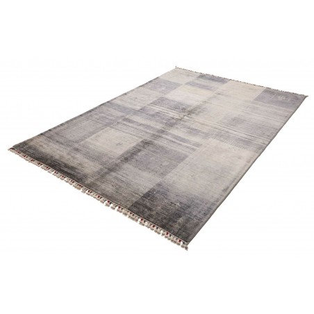 Tappeto Siva Pakistan bianco azzurro 170x237