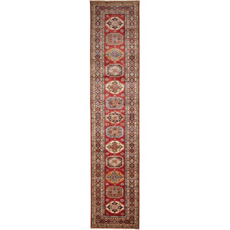 Tappeto Kazak Fine Pakistan marrone grigio 82x401