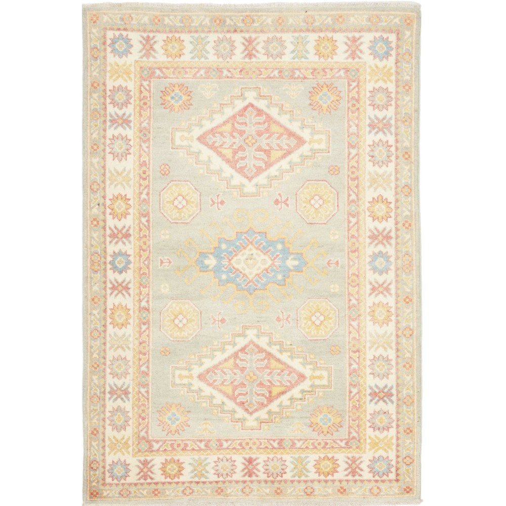 Tappeto Kazak Afghanistan giallo marrone 102x149