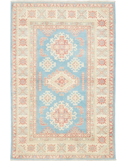 Tappeto Kazak Afghanistan bianco beige 99x149