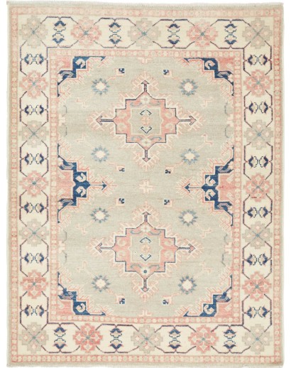 Tappeto Kazak Afghanistan bianco 105x135