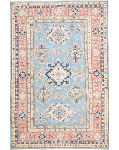 Tappeto Kazak Afghanistan bianco grigio 119x179