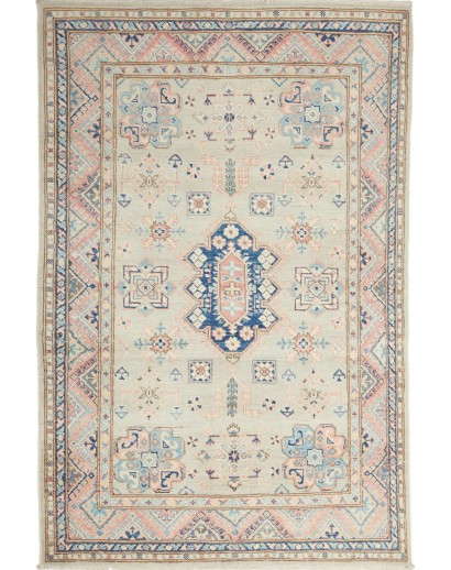 Tappeto Kazak Afghanistan beige bianco 118x177