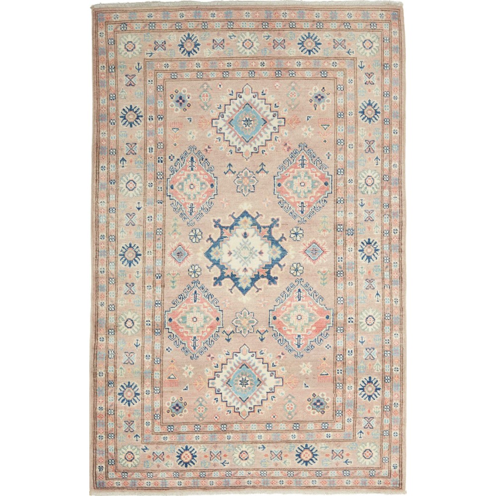Tappeto Kazak Afghanistan beige marrone 115x182 Tappeto Kazak Afghanistan beige marrone 115x182