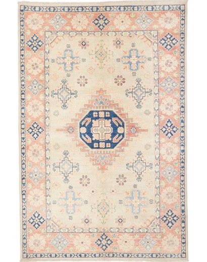 Tappeto Kazak Afghanistan giallo 120x179