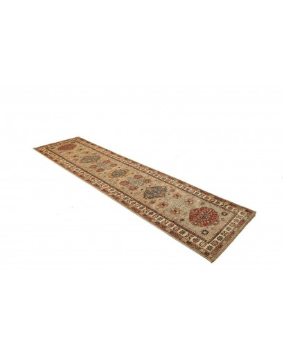 Tappeto Kazak Fine Pakistan marrone grigio 78x302