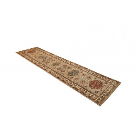 Tappeto Kazak Fine Pakistan marrone grigio 78x302