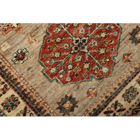 Tappeto Kazak Fine Pakistan marrone grigio 78x302