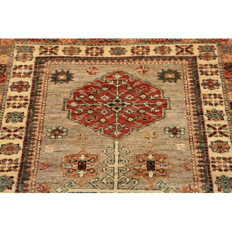 Tappeto Kazak Fine Pakistan marrone grigio 78x302
