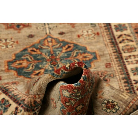 Tappeto Kazak Fine Pakistan marrone grigio 78x302