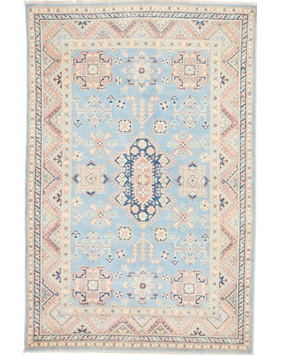 Tappeto Kazak Afghanistan bianco grigio 120x181