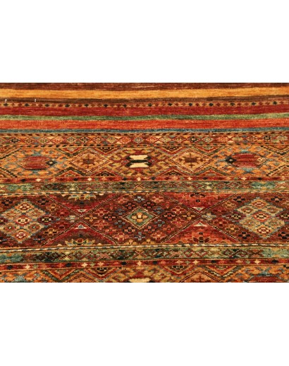 Tappeto Samarkand Pakistan arancione grigio 81x299