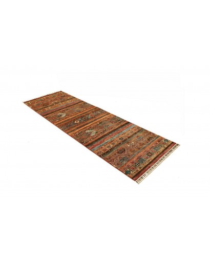 Tappeto Samarkand Pakistan rosso arancione 80x250
