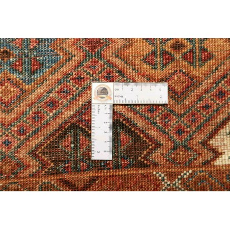 Tappeto Samarkand Pakistan rosso arancione 80x250