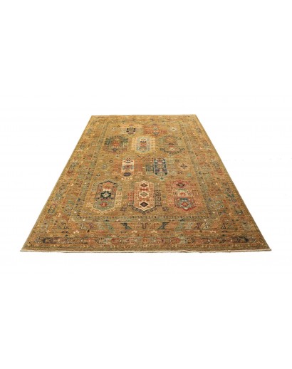 Tappeto Tribal Pakistan arancione grigio 169x240