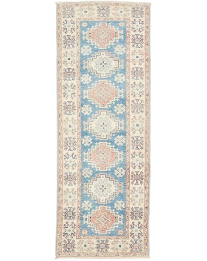 Tappeto Kazak Afghanistan bianco 64x178
