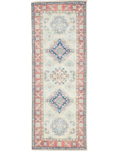 Tappeto Kazak Afghanistan bianco 67x187