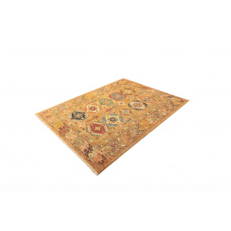 Tappeto Tribal Pakistan arancione grigio 152x198