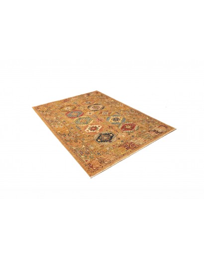 Tappeto Tribal Pakistan arancione grigio 152x198