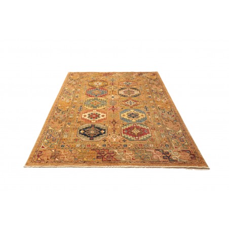 Tappeto Tribal Pakistan arancione grigio 152x198