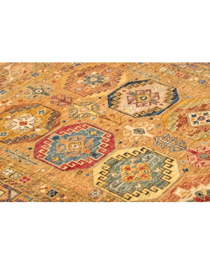 Tappeto Tribal Pakistan arancione grigio 152x198